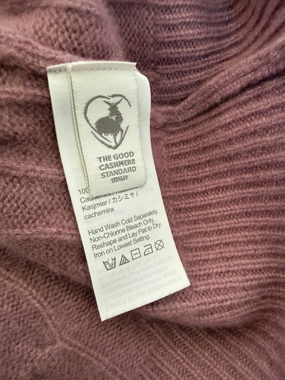 J. Crew Cashmere Sweater Lavender Purple Cable Knit Crewneck XS